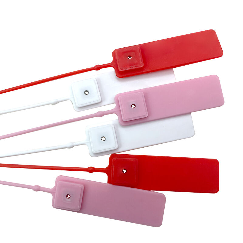 high security 28cm plastic seals with label tag cable lock metal insert plastic security seal mold manufacture-3