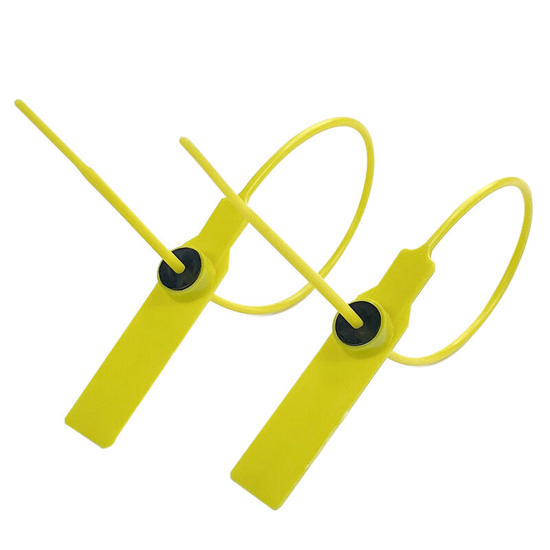 high security 28cm plastic seals with label tag cable lock metal insert plastic security seal manufacture-3