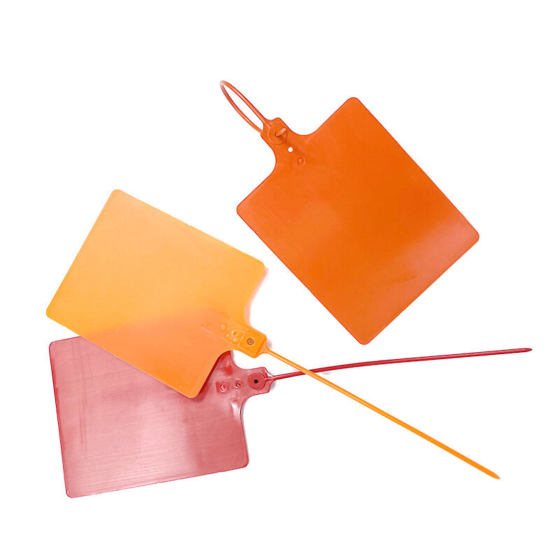 high security plastic seals numbered tamper tags handwriting waybill express parcel cable tie sealing tag-2