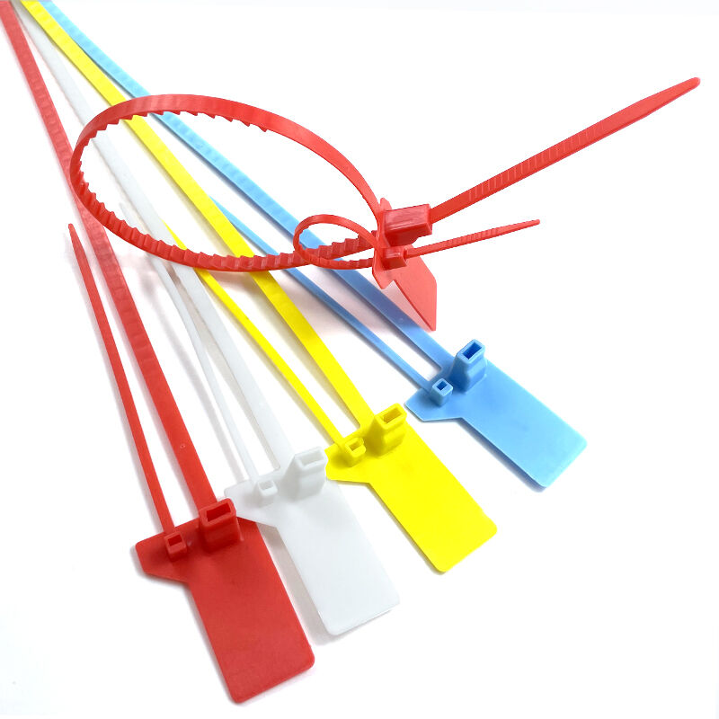  Security Plastic Seal Strip Custom Logo Plastic Seal Pull Tight Tamper Proof Plastic Seal