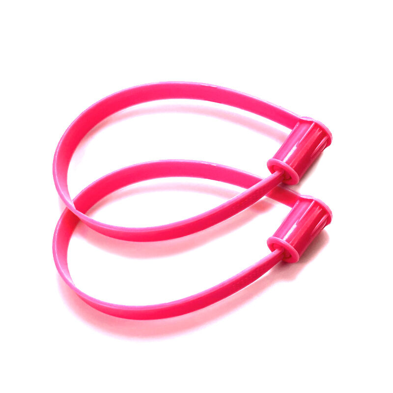 high security one time use pull tight polyethylene tamper proof plastic seals pull seal customized style plastic seal-4