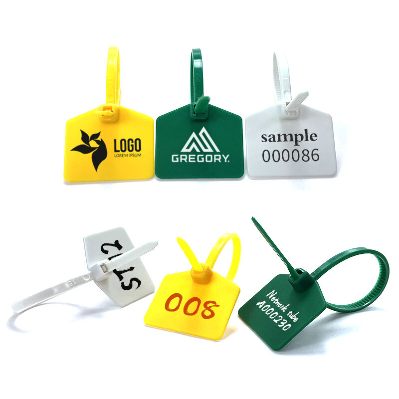 high quality self locking mini sizes tamper proof cable ties plastic wire tag with custom logo one time plastic seal-3