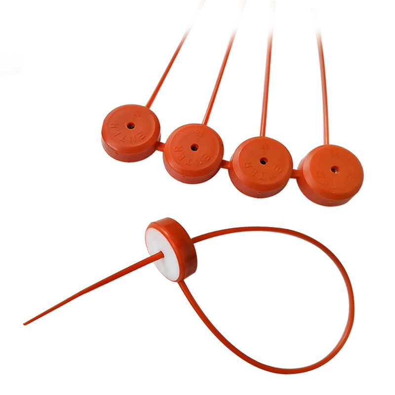 high safety clothing garment seal custom number seal with mini pull tight length 18cm for bank bag vote box tag-2