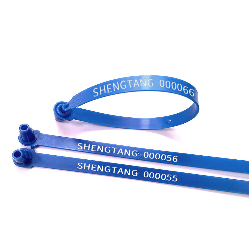 25cm plastic hang tag string lock garment seal plastic hanging tag disposable tight tamper plastic seal-5