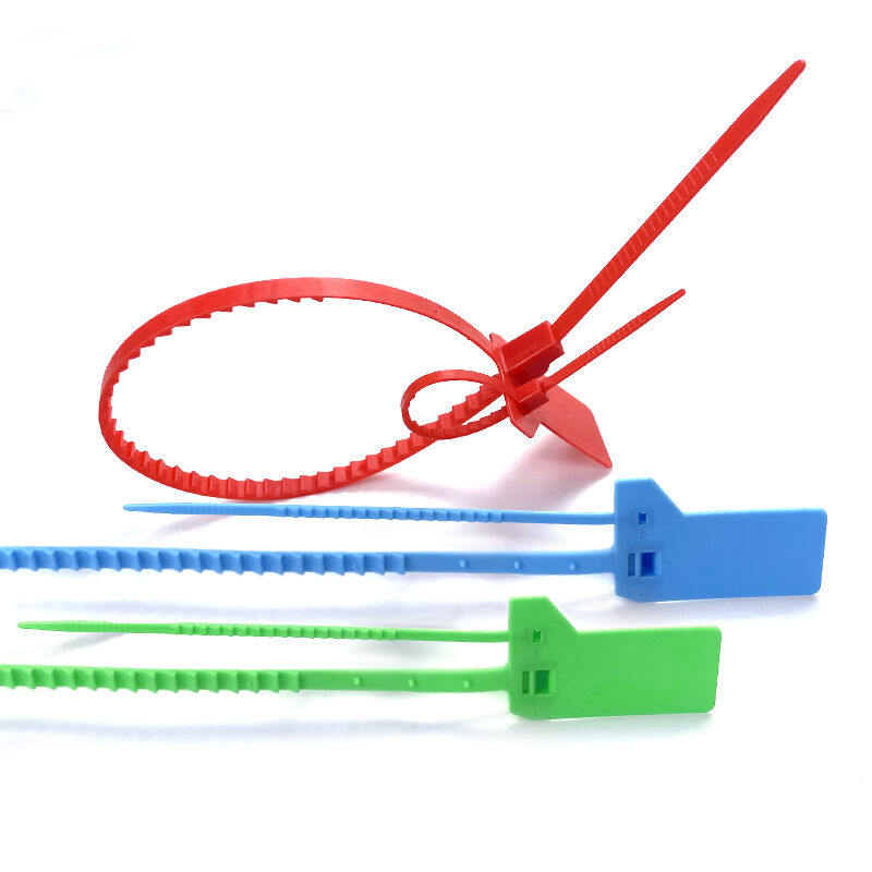  security plastic seal strip custom logo plastic seal pull tight tamper proof plastic seal-5