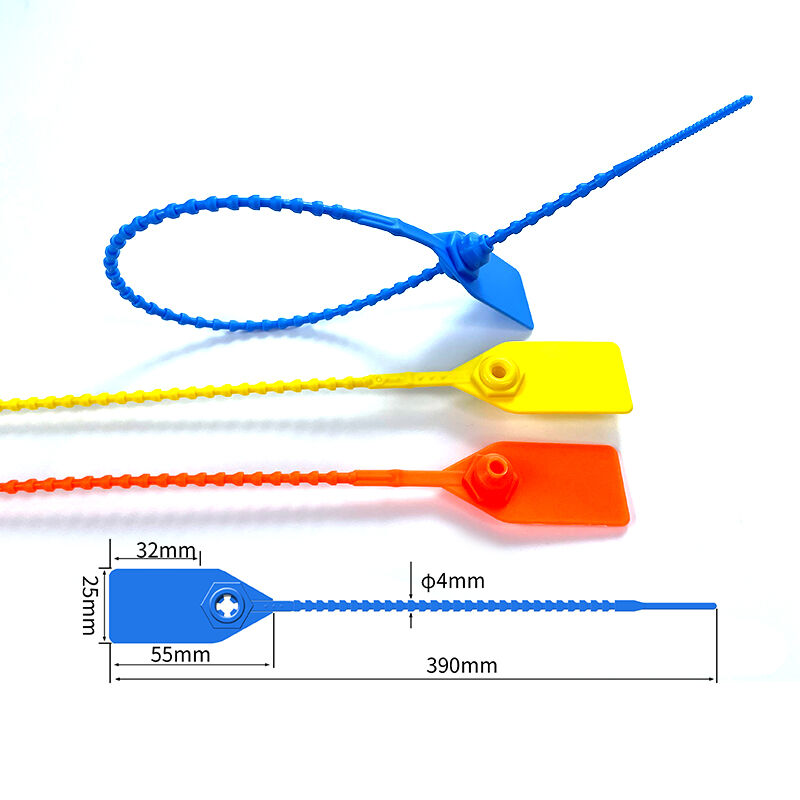 factory customized design plastic tag 390mm disposable tamper evident pull tight fire extinguisher plastic seal-3