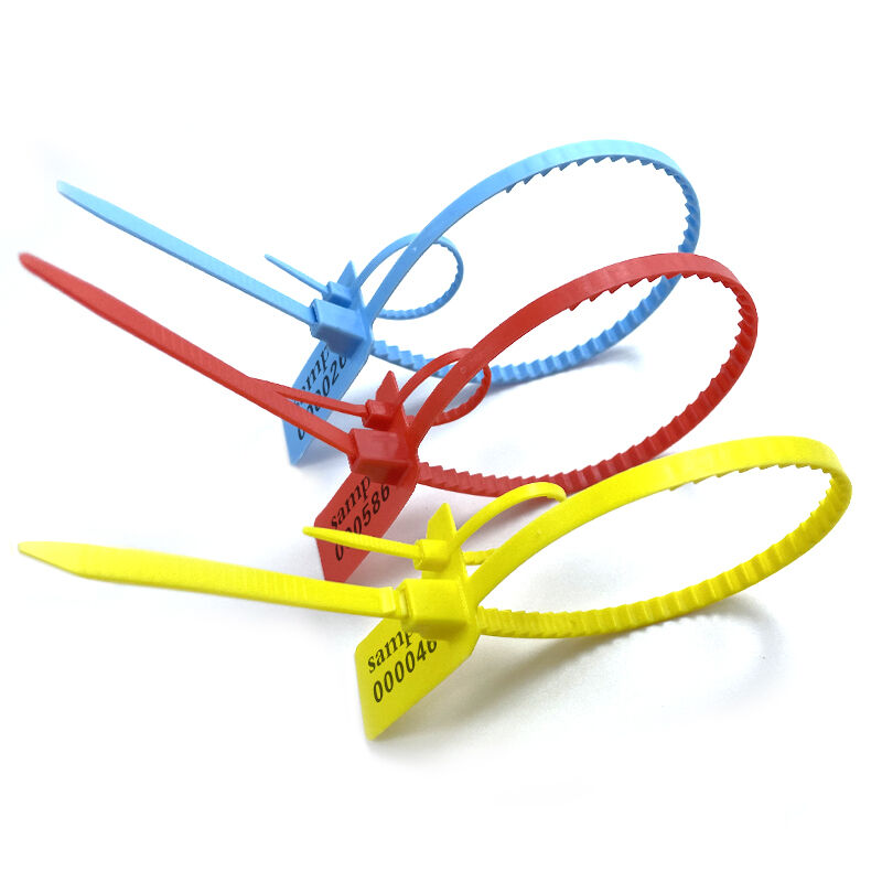  security plastic seal strip custom logo plastic seal pull tight tamper proof plastic seal-4