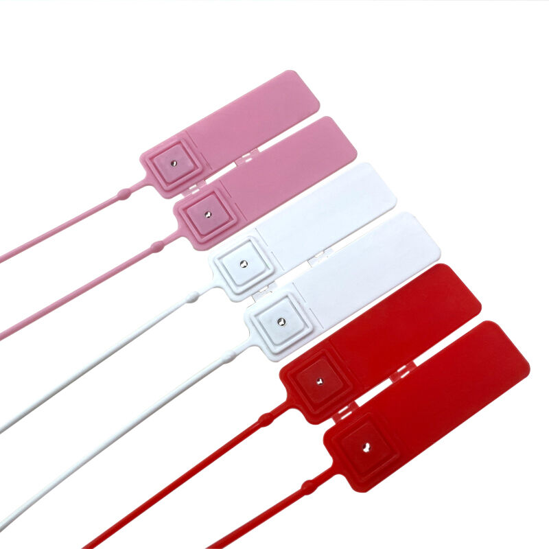 high security 28cm plastic seals with label tag cable lock metal insert plastic security seal mold manufacture-2