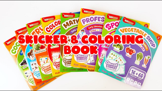 New Sticker & Coloring Book