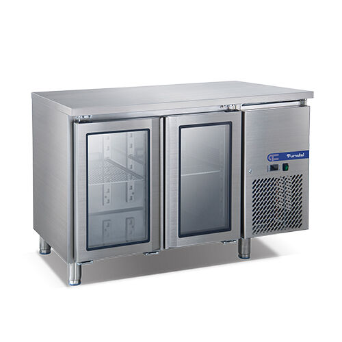2 Glass Doors Fancooling Undercounter Chiller