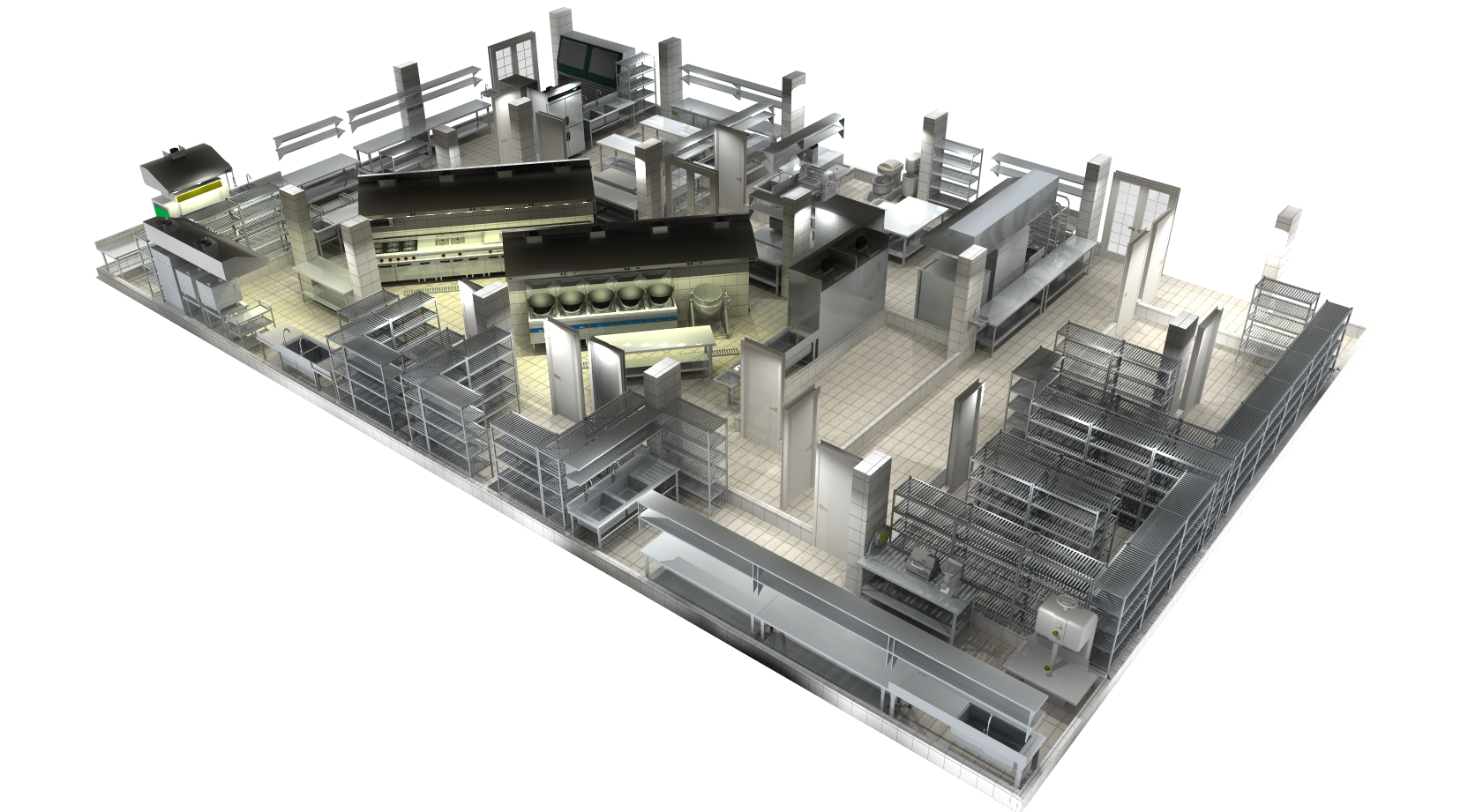 What are the key aspects of hotel kitchen design for a 5-star property?