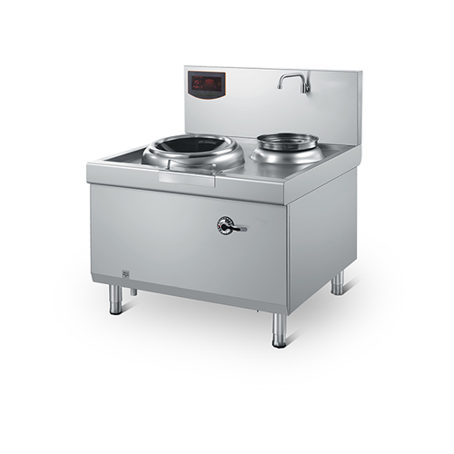 Single Chinese Induction Wok Station with Soup Warmer