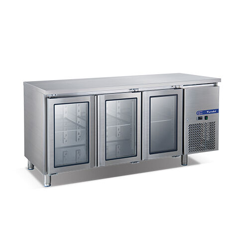 3 Glass Doors Fancooling Undercounter Chiller