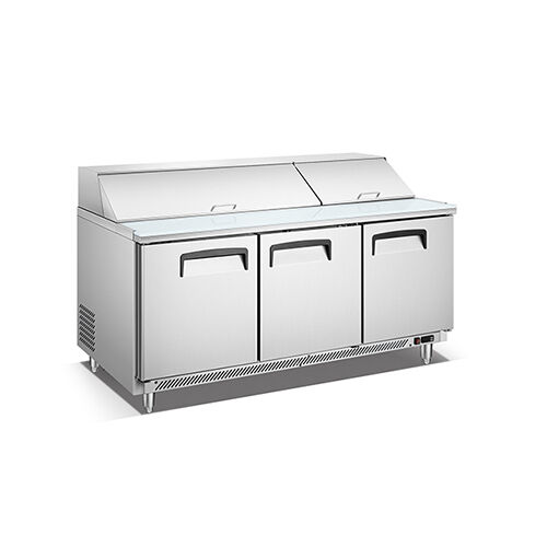 Max-Serie, dreitürige Lüftungskühl-Salatbar-Zubereitungsstation (ETL)