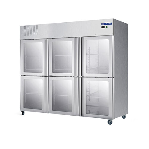 6 klaasust ustaga õhujahutusega püstine jahutusapparaat