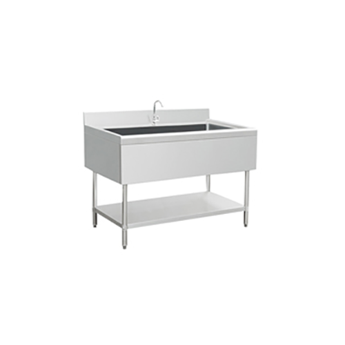 SS304 European Style Single Sink With Splashback