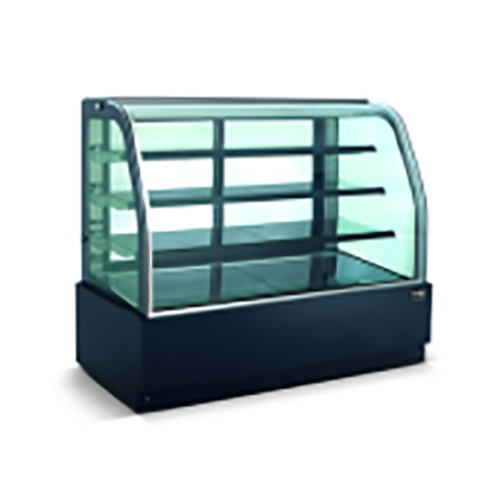 Vitrina refrigerada de piso de 3 niveles para delicatessen