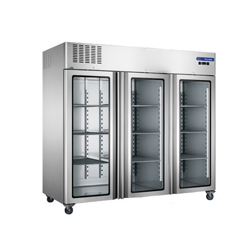 3 klaasust ustaga õhujahutusega püstine jahutusapparaat