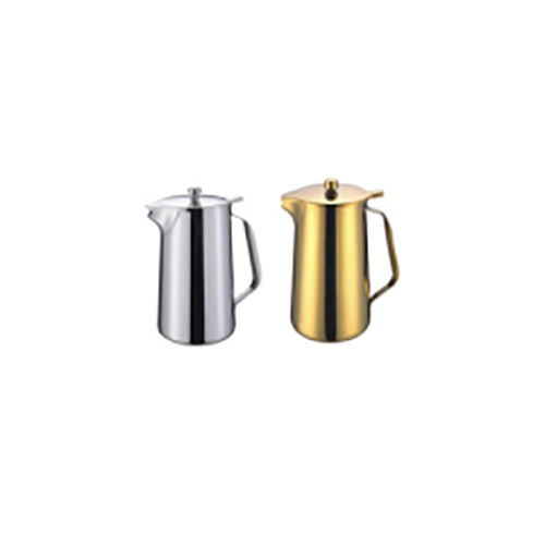 pichet doré de 2000 ml avec couvercle à charnière