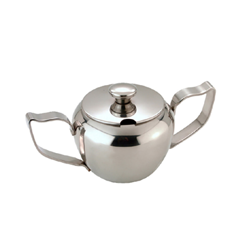 sucrier en acier inoxydable de 300 ml avec doubles oreilles et couvercle