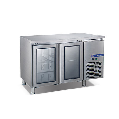 2 Glass Doors Fancooling Undercounter Chiller