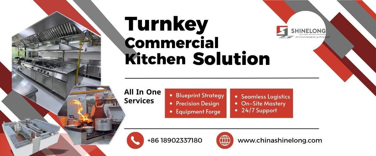 Soluciones Premium llave en mano para cocinas comerciales | Diseño a medida e instalación | Equipo de catering SHINELONG
