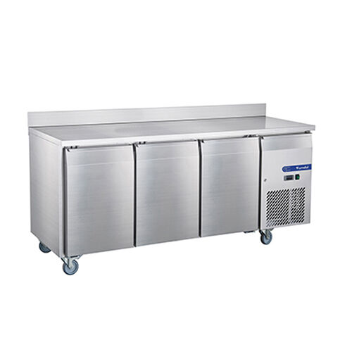 3 Doors Fancooling Undercounter Chiller with Backsplash