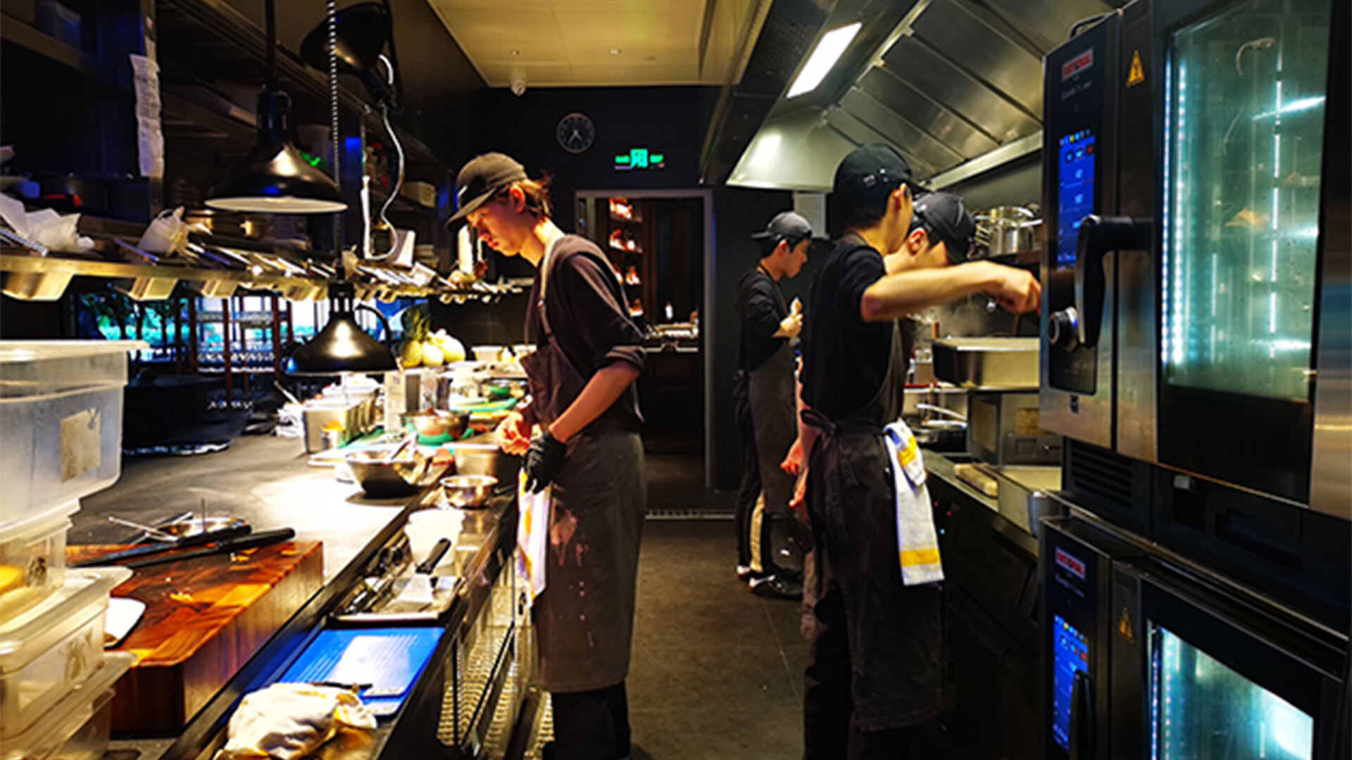 Black Bamboo Restaurant kitchen by Shinelong