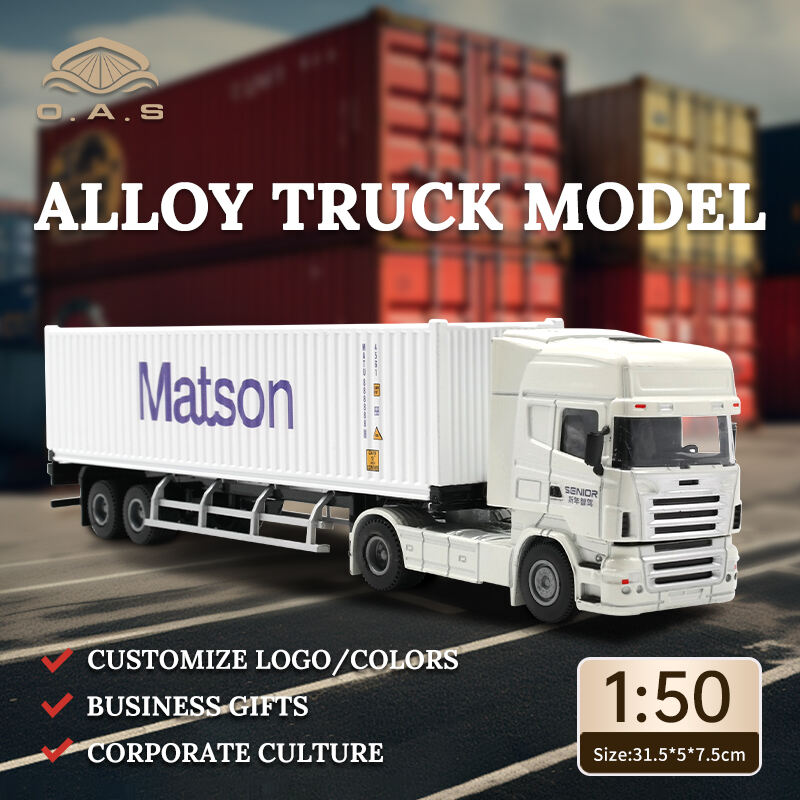 [L] Modèle de camion en alliage 1:50 / Personnalisation du logo / Tête blanche / Couleurs / Mason