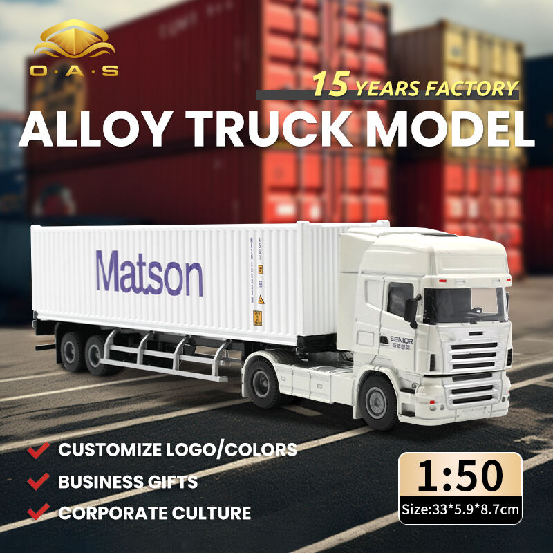 1:50 Alloy Truck Model/Customize logo/White Head/colors/Mason