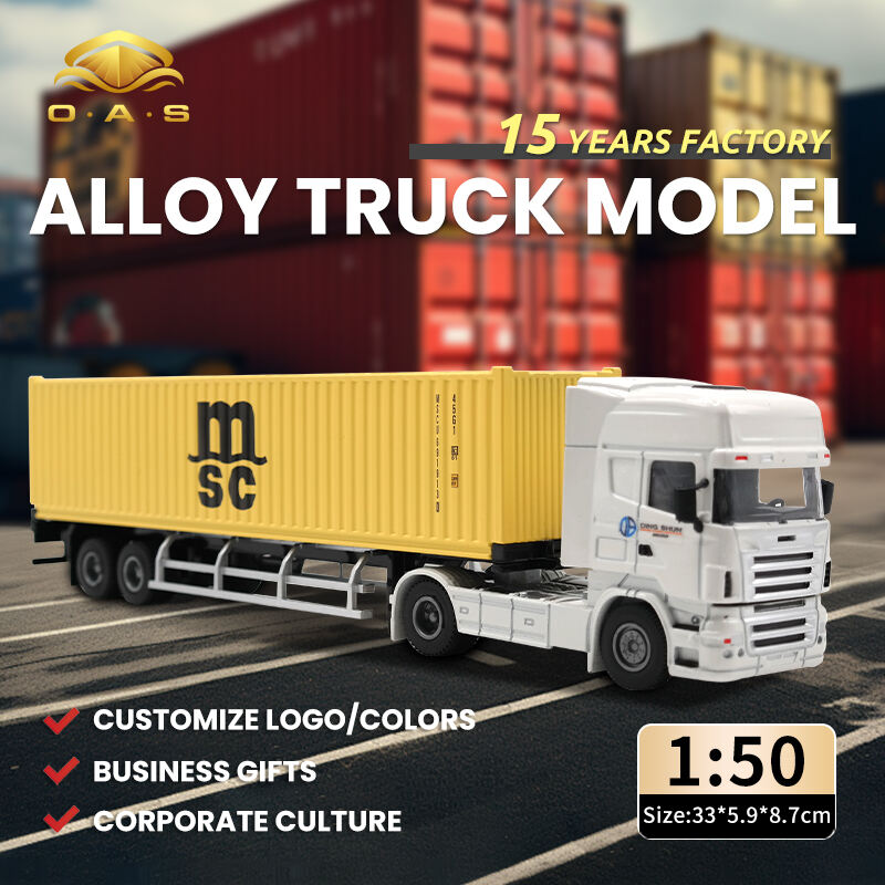 1:50 Alloy Truck Model/Customize logo/White Head/colors/Msc