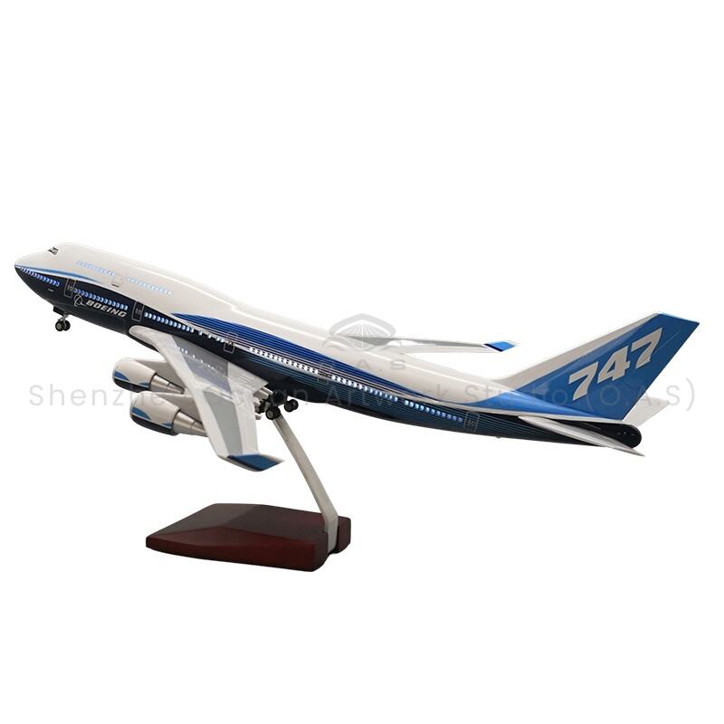 【L】Model Aerodrom ar gyfer Llwybr 1:150 o Fyrrau Llywio Moddwl Aerodroma 747 Argraffiad 47cm Boeing Model Awyr