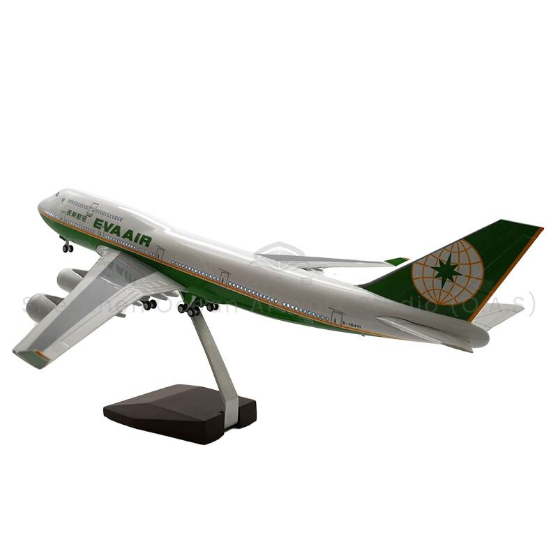 【L】Moded Aerod ar gyfer Adrodd 1:150 Cynlluniau Scwyl Alom Aerod 747 EVA AIR 47cm Aerod Model Boeing