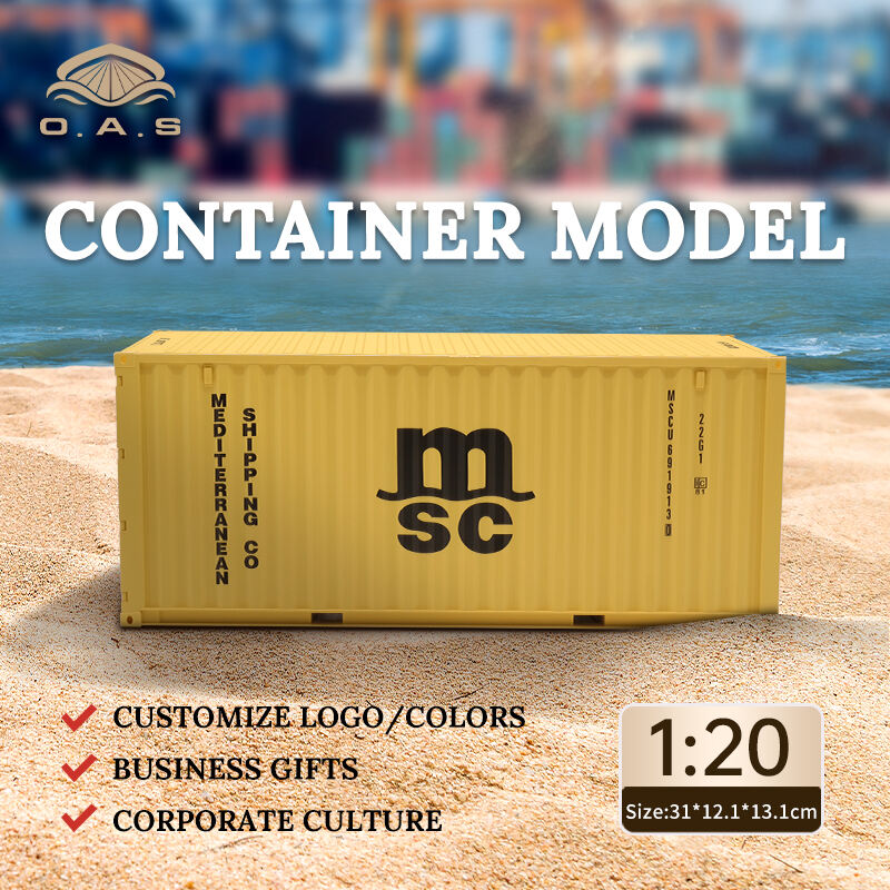 【L】1:20Container model/Customize logo colors/Msc