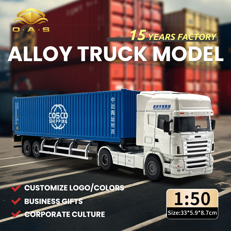 1:50 Alloy Truck Model/Customize logo/White Head/colors/cosco