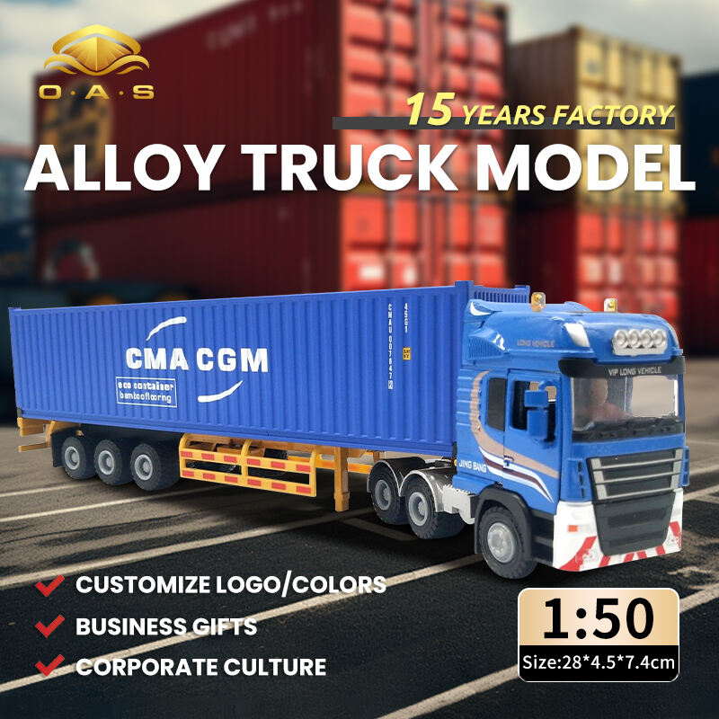 1:50 Alloy Truck Model/Customize logo/Colorful Head/colors/dafei