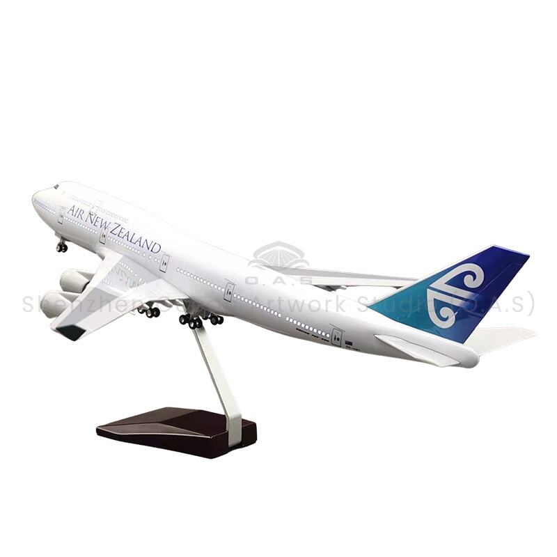 【L】Vliegtuigmodel as geskenk 1:150 Alloyskaalvliegtuigmodelle 747 Air New Zealand 47cm Boeing Model Vliegtuie