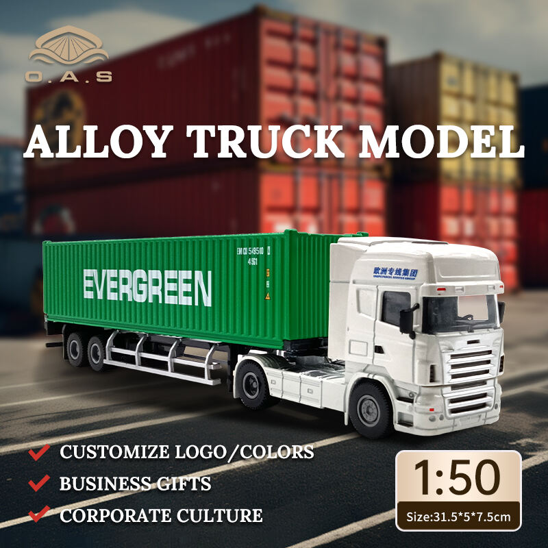 1/50 evergreen コンテナ　シャーシ O.A.S Factory Scale 1:50 EVERGREEN Container Truck Models