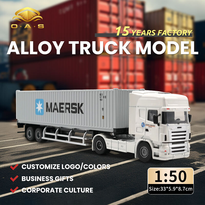 1:50 Alloy Truck Model/Customize logo/White Head/colors/Maersk