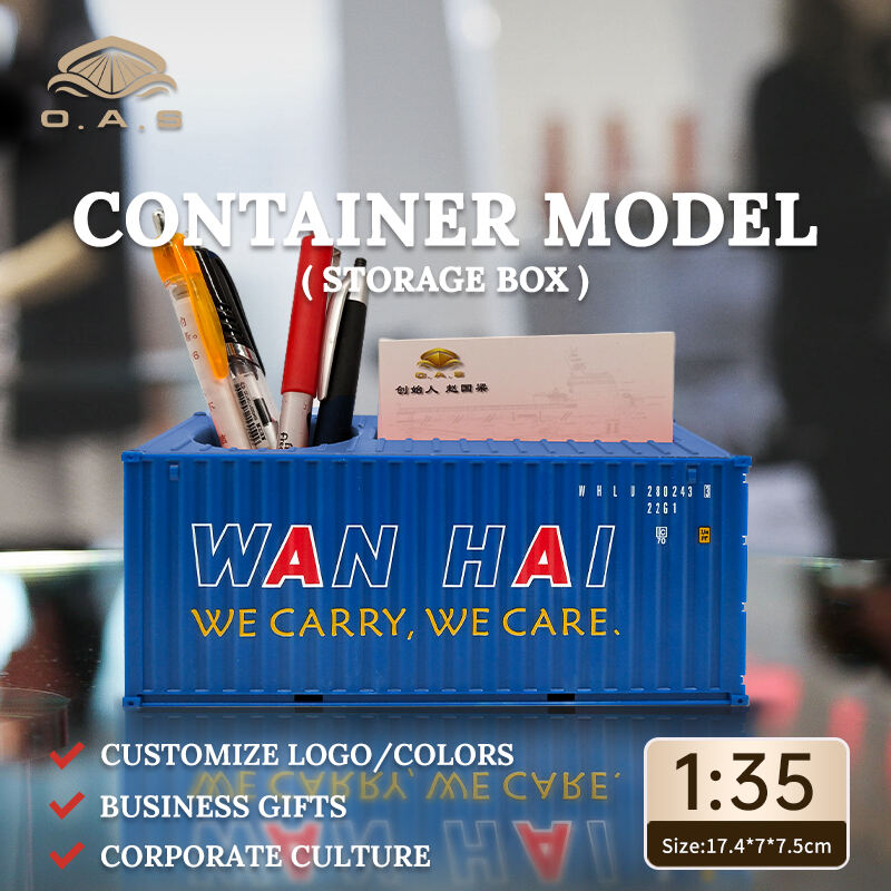 【L】Modèle de conteneur 1:35 (Boîte de rangement) / Personnalisation du logo / couleurs / Wan Hai