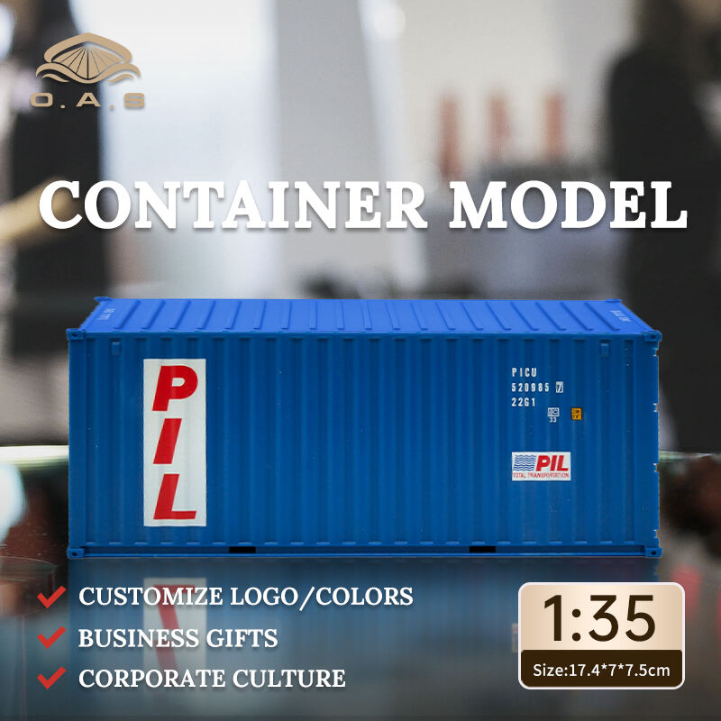 【L】1:35Container model/Customize logo colors/Pil