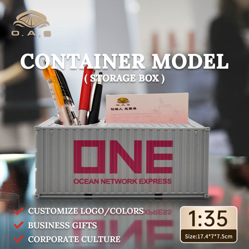 【L】Modèle de conteneur 1:35 (Boîte de rangement) / Personnalisation du logo / couleurs / Un Gris