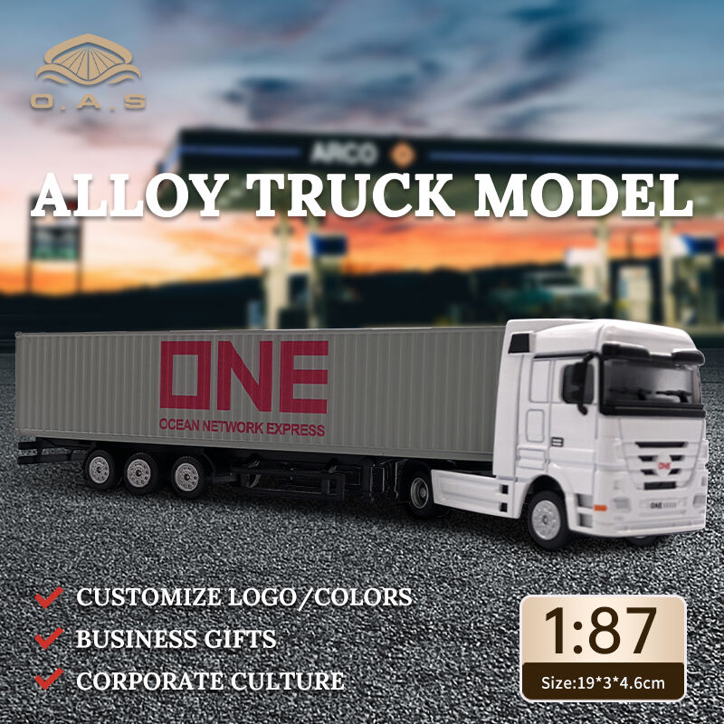 【L】O.A.S Container Model Factory Skala 1:87 ONE Alloys Materiale Tilpasset Container Truck Model