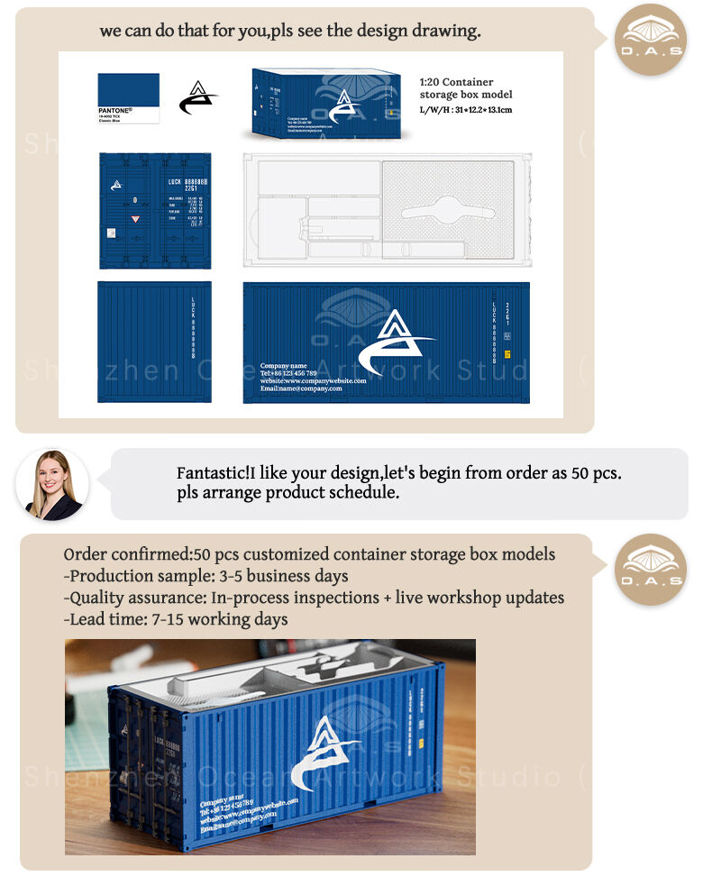 Shipping forwarder practitioners, still in trouble for gift selection? O.A.S model manufacturer's 20-foot MSC container model storage box is the best choice! 1:20 Carefully reproduced, highly restore the appearance of MSC container. Set storage function and brand display in one, support logo customization. Send this gift, unique and practical, easily deepen the customer's good impression of the enterprise, customize quickly! Amber@vesselmodel.com Tel: +86 18038048785
