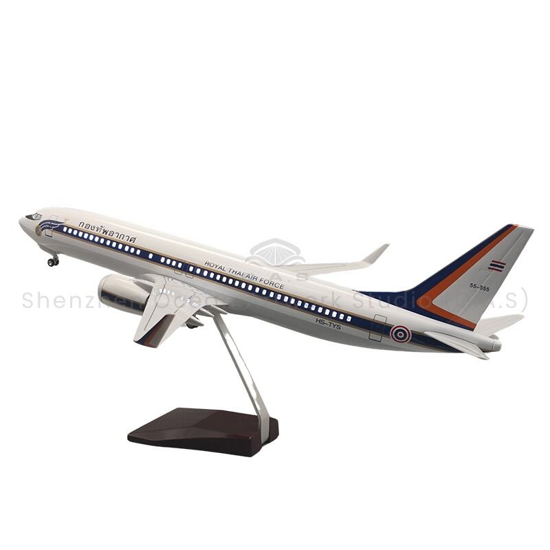 【L】Model Pesawat Hadiah 1:85 Skala Padu Pesawat Terbang Thai One Airlines 47cm Model Boeing