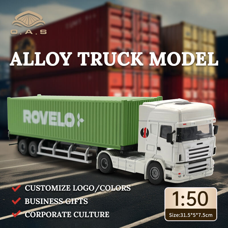 【L】1:50 Alloy Truck Model/Customize logo/White Head/colors/ROVELO