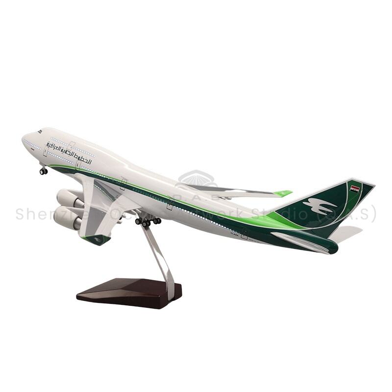 【L】Modlen Awyr Plan ar gyfer Llwybr 1:150 o Alwmyn Arwydd Air India 47cm Modlen Bwlffo Boeing