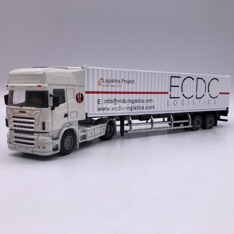 【L】O.A.S Container Model Factory Shipping Gift Customized 1:50 DCEC Alloy Material Container Model Truck