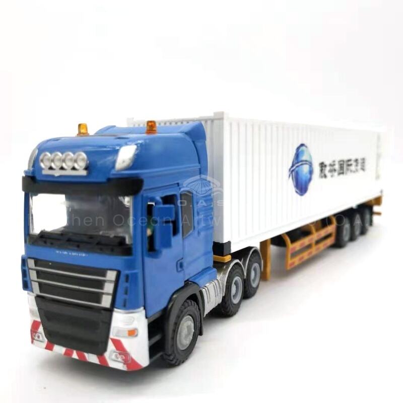 【L】28cm Hapag-Lloyd NA. O.N. Container truck model 1:50 manufactory Container truck model O.A.S ship model