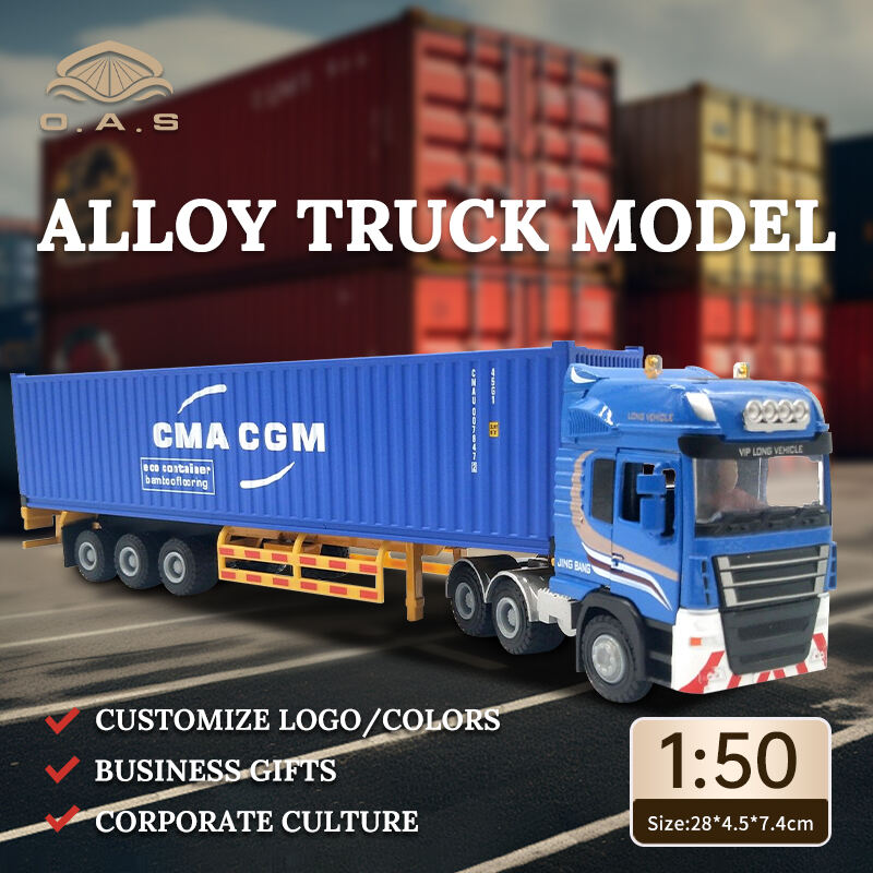【L】1:50 Alloy Truck Model/Customize logo/Colorful Head/colors/dafei